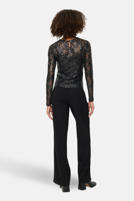 Blouse met lange mouwen - zwart