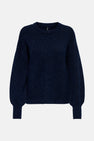 Pull met ronde hals - blauw