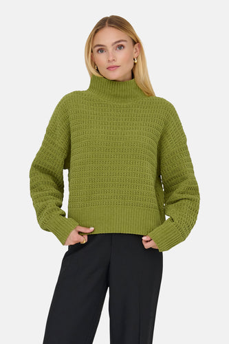 Trui met rolkraag groen - ONLY®
