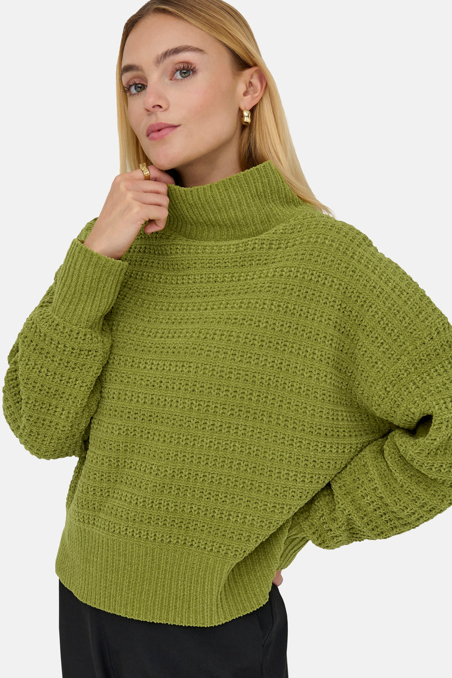 Pull à col roulé - vert - ONLY® - 4