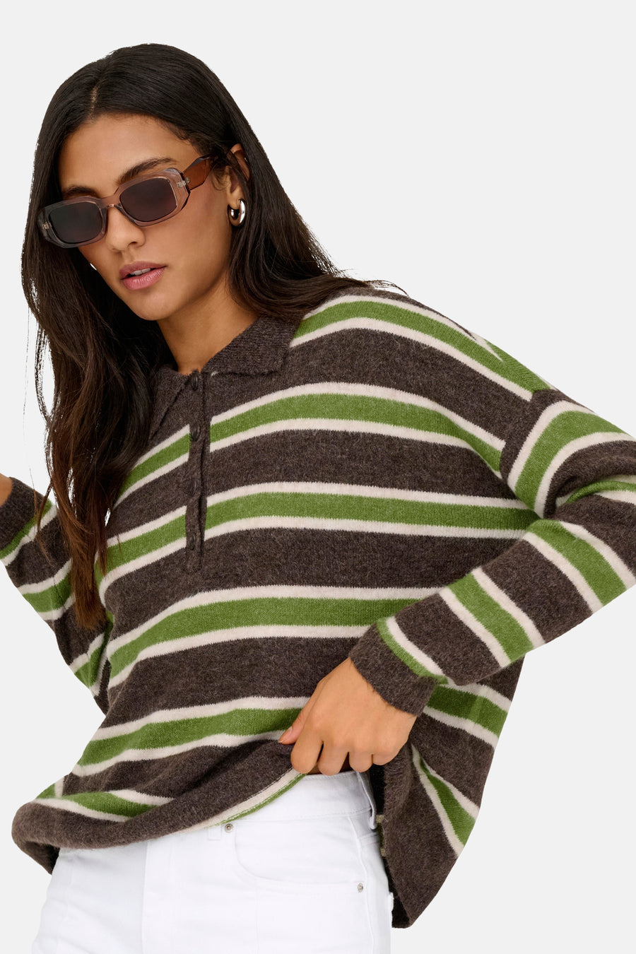 Polo à manches longues - Multicolore - ONLY®