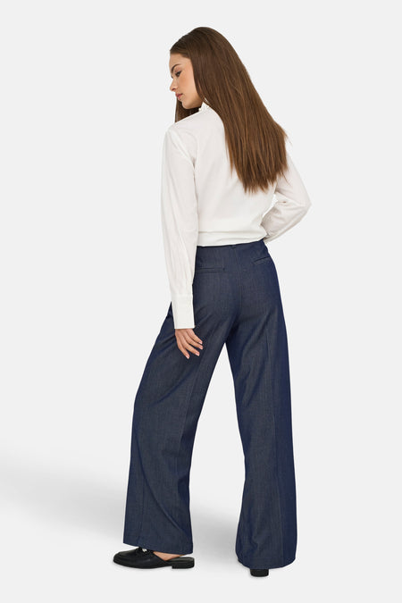 Kostuumbroeken dark blue denim - JDY