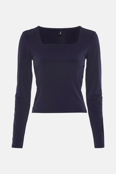 T-shirt met lange mouwen - Donkerblauw