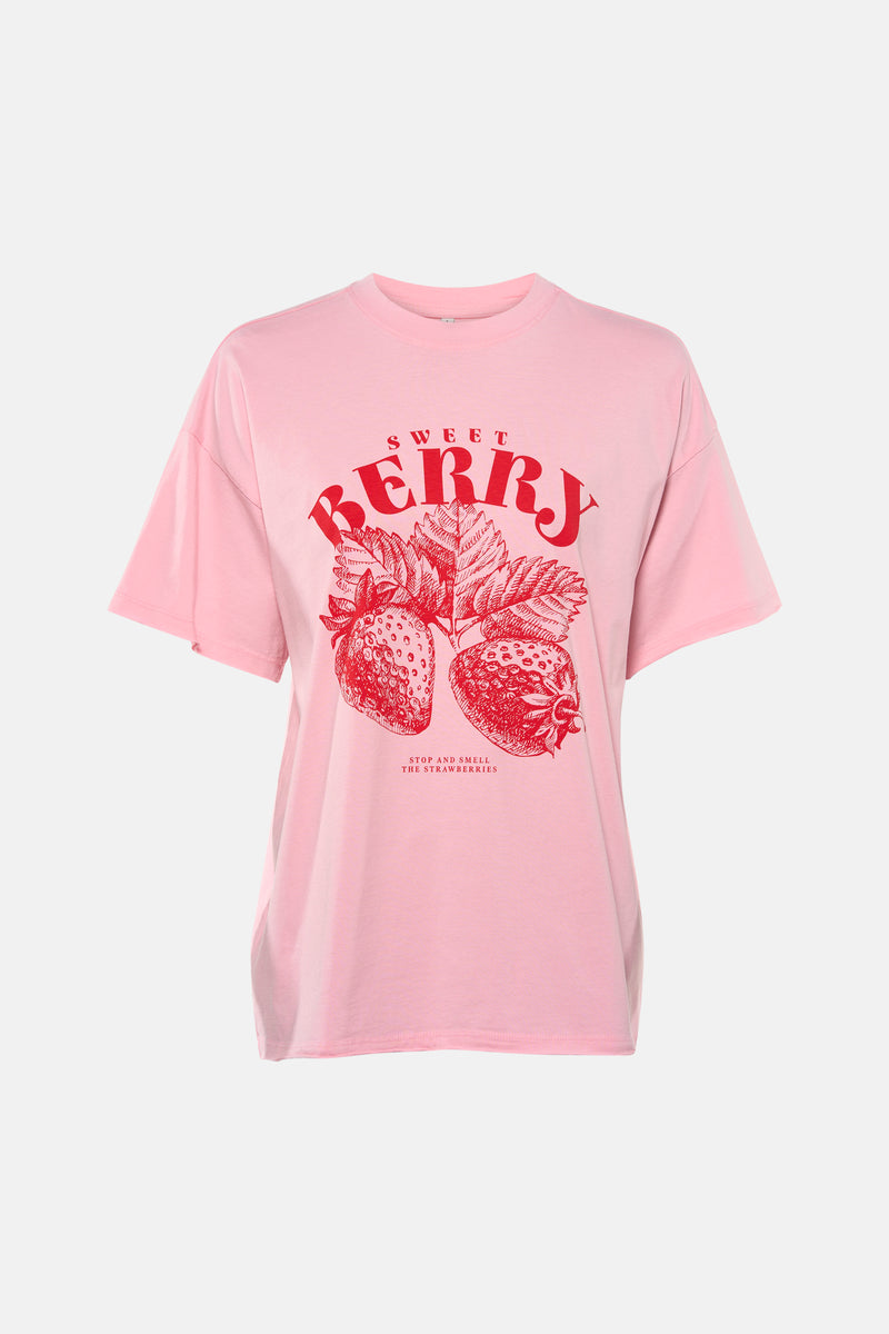 T-shirt met korte mouwen - roze