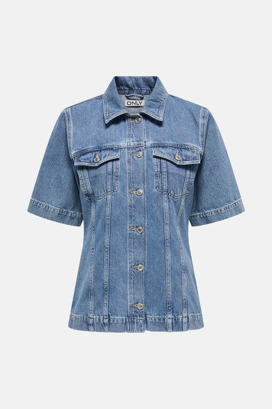 Jeanshemd - mid blue denim