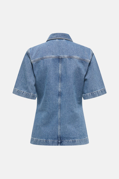 Jeanshemd - mid blue denim