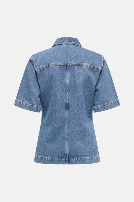 Jeanshemd - mid blue denim