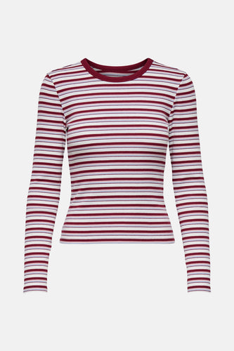 ONLEASY L/S O-NECK STRIPE TOP JRS