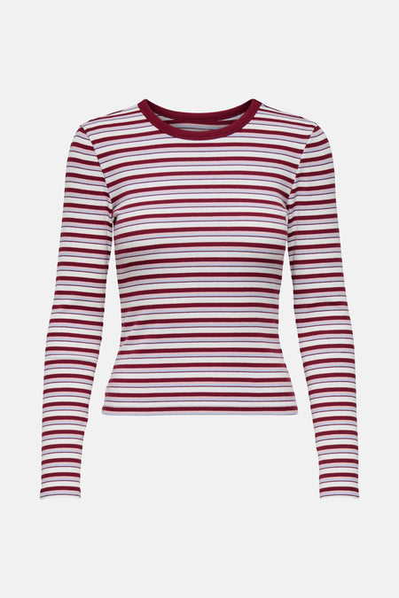 ONLEASY L/S O-NECK STRIPE TOP JRS