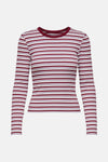 ONLEASY L/S O-NECK STRIPE TOP JRS