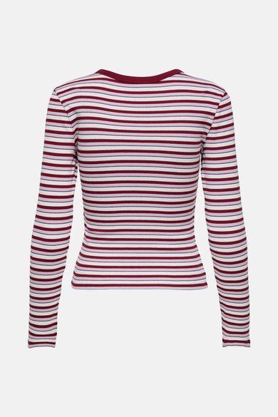 ONLEASY L/S O-NECK STRIPE TOP JRS