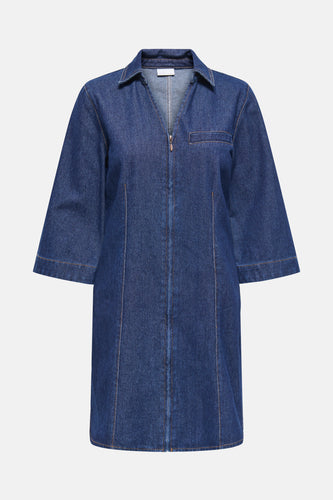 JDYSALLY ZIP STITCH 3/4 DRESS DNM