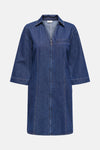 JDYSALLY ZIP STITCH 3/4 DRESS DNM