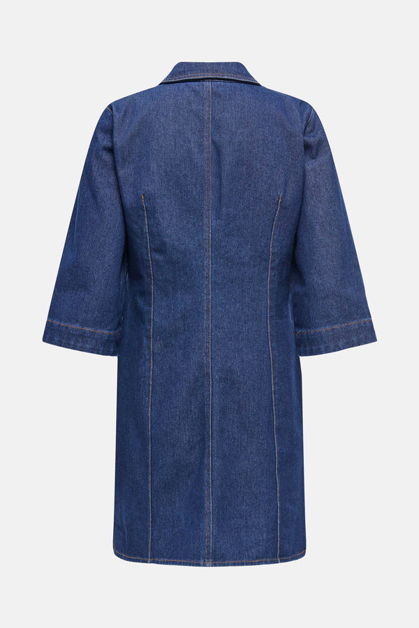 Kleedjes (korte mouwen) Dark blue denim - JDY