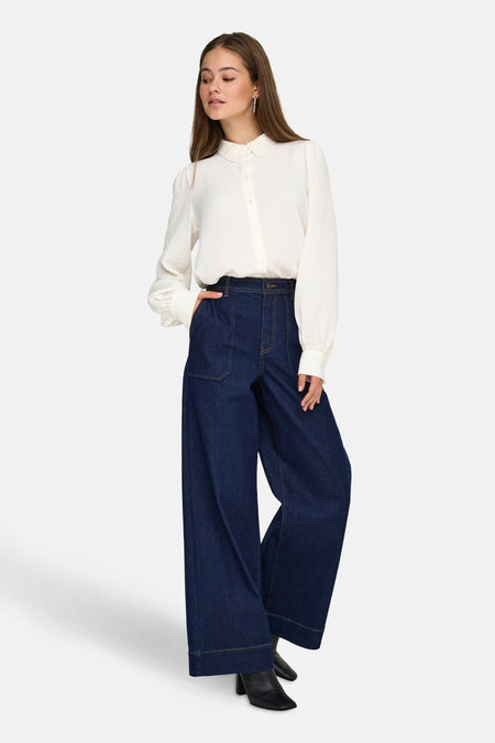 Jeans wide Dark blue denim - JDY