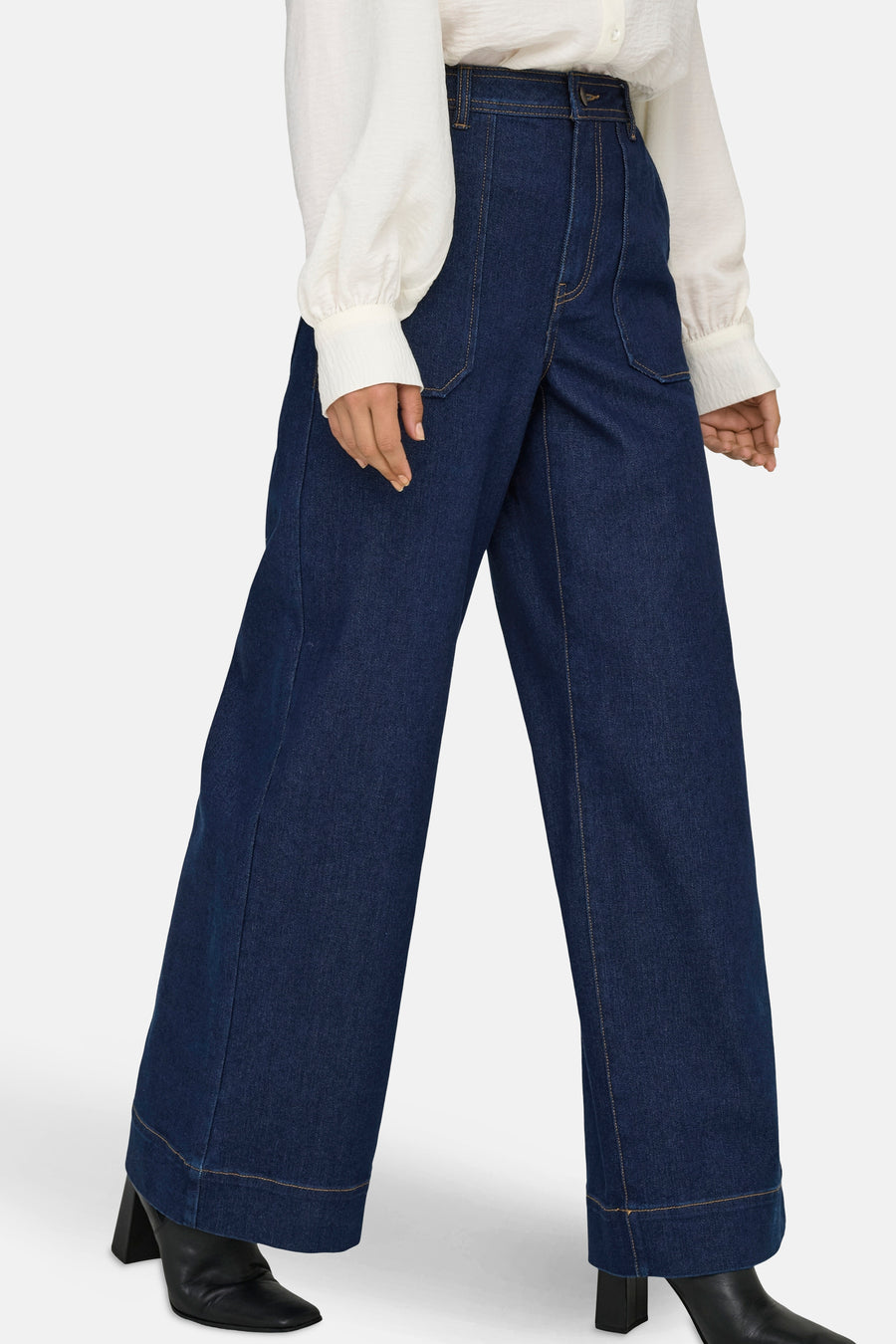 Jeans wide Dark blue denim - JDY - JDY