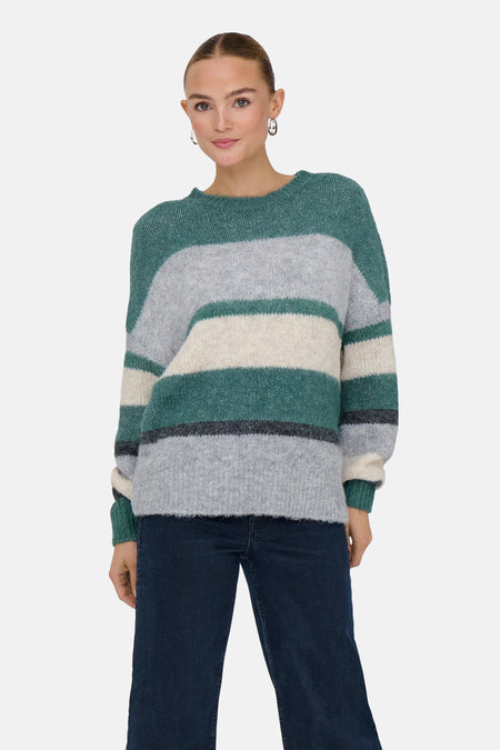 Pull met ronde hals - groen