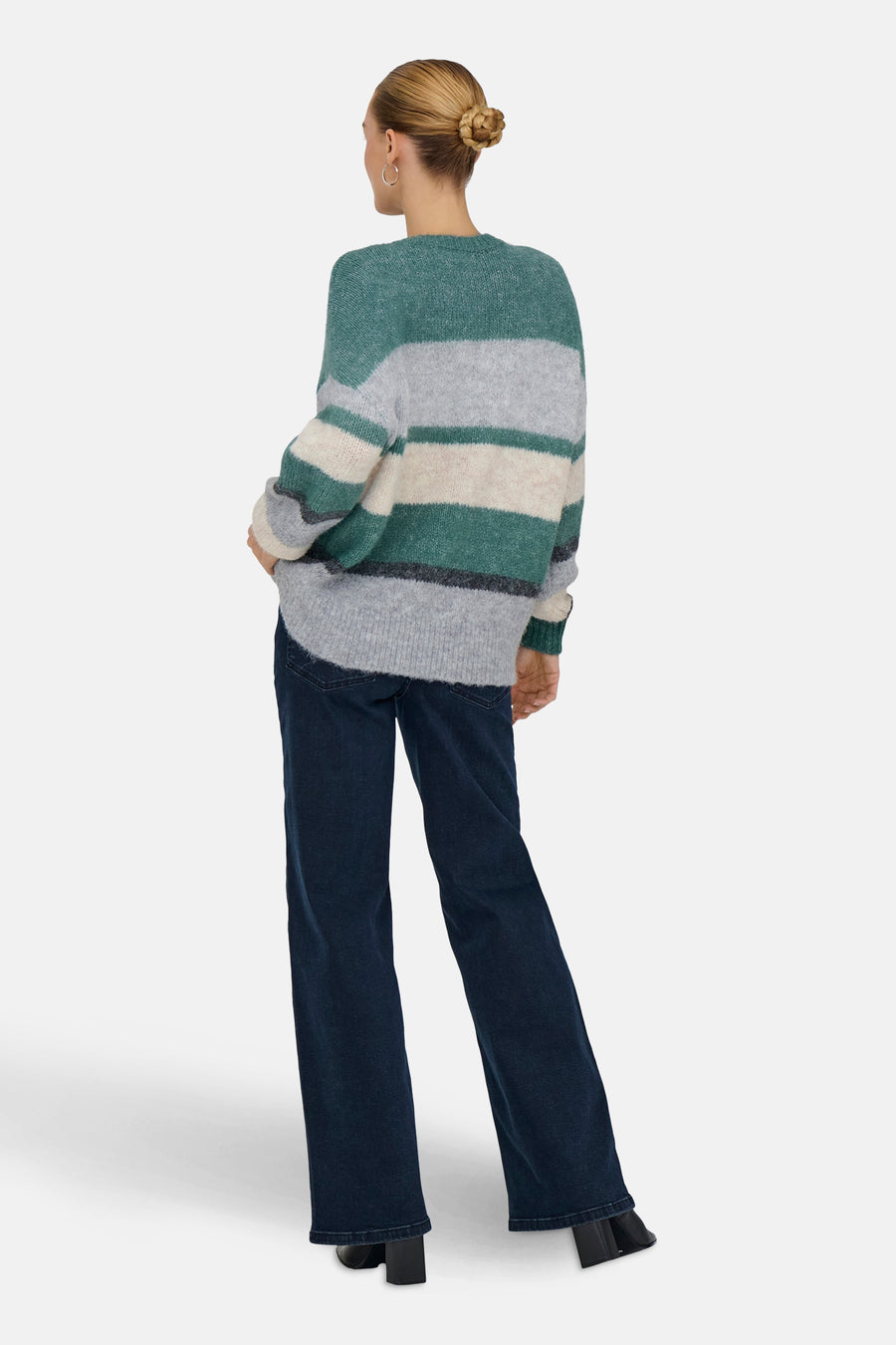 Pull met ronde hals - groen - JDY