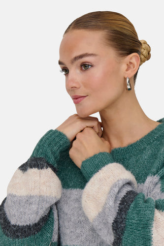 Pull met ronde hals - groen - JDY