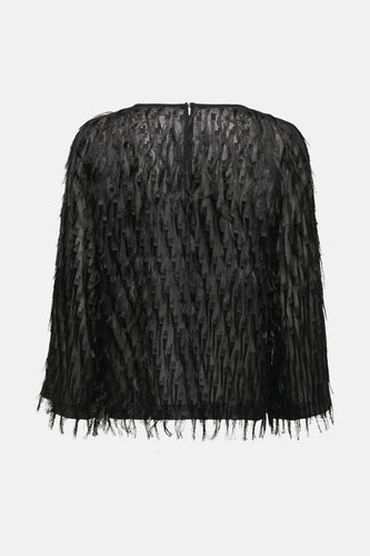 JDYFLEUR L/S O-NECK TOP WVN