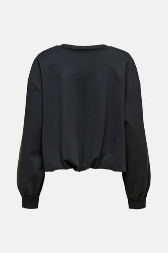 Gilet noir de JDY, avec des manches longues et un col rond.