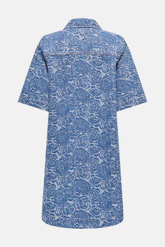 ONLBELLE S/S FLOWER BUTTO DRESS DNM GUA
