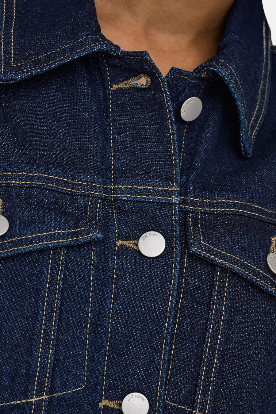 Kleedje met korte mouwen - Dark blue denim - JDY