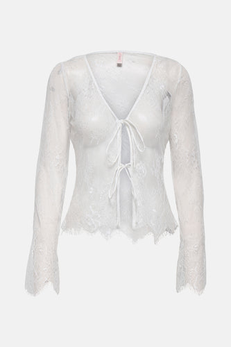 Blouse met lange mouwen - wit - ONLY® - 7