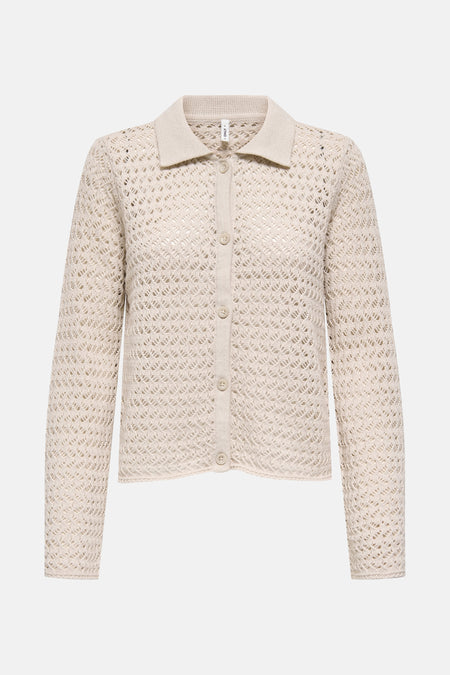 ONLLULI LS STRUCTURE POLO BUTTON KNT