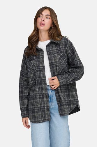 Hemd met lange mouwen - grijs