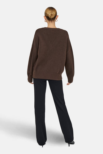 Pull met V-hals - bruin - ONLY® - 7