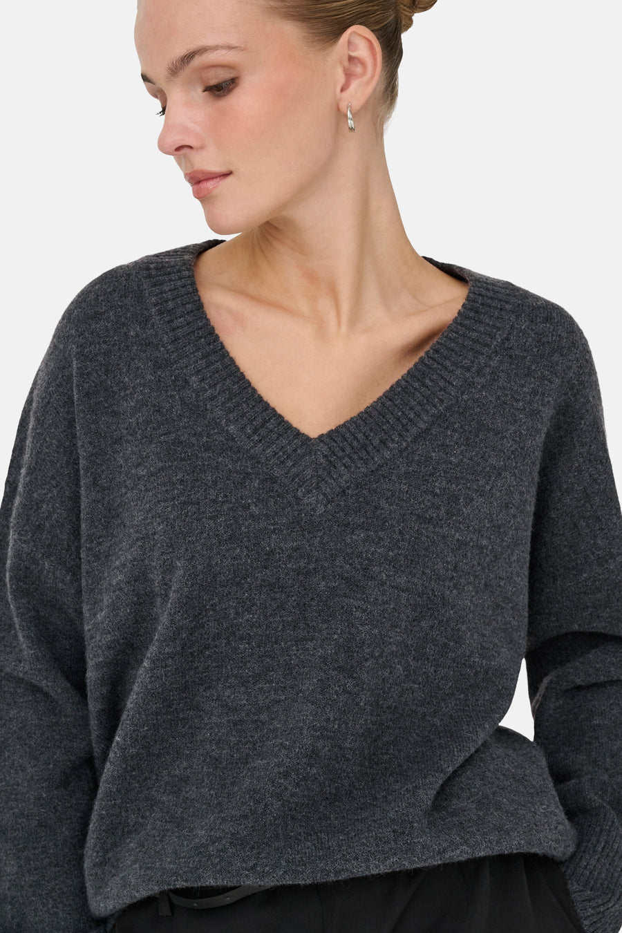 Pull met V-hals - grijs - ONLY® - 4