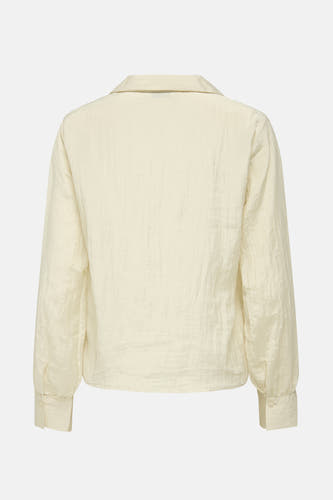 Chemise écru à manches longues de JDY, avec une subtile texture.