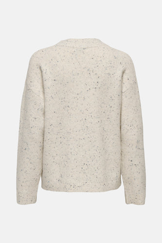 Pull met ronde hals - ecru - JDY