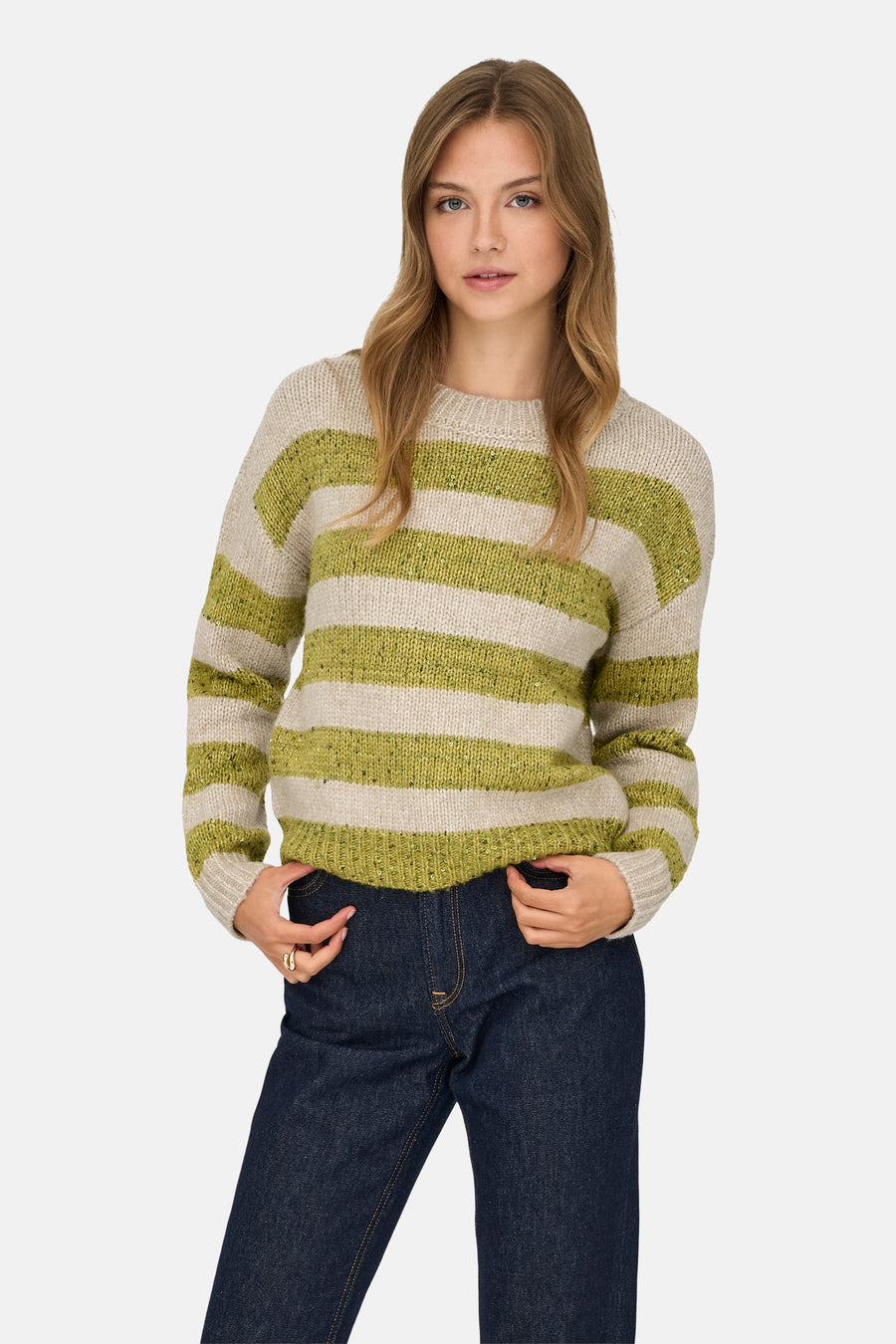 Trui met ronde hals groen - ONLY®