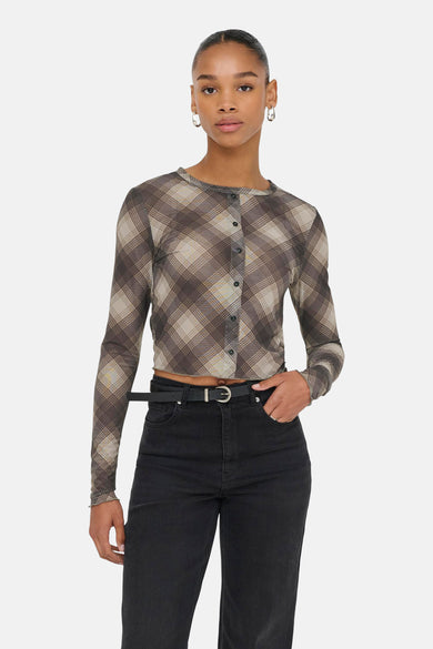 T-shirt (lange mouwen) Bruin - ONLY®