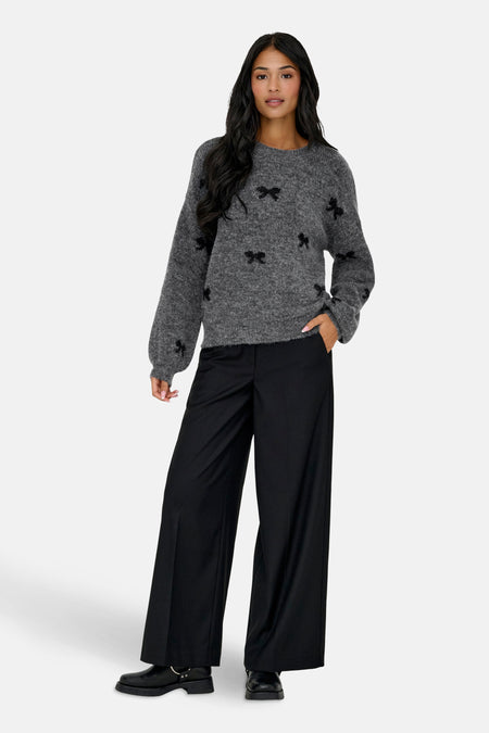 Trui met ronde hals grijs - ONLY®