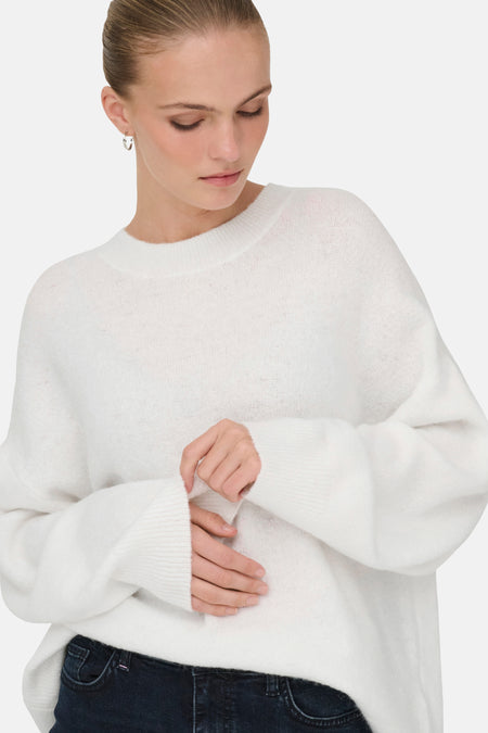 Pull col O blanc - JDY