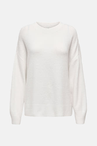 Sweat-shirt blanc à col rond de JDY, avec une douce texture et des manches longues.