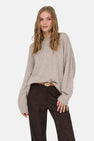 Trui met ronde hals beige - JDY