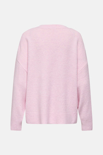 Pull à col rond - rose - JDY - 8