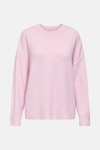 T-shirt rose avec col rond de JDY, tricoté lisse et doux.