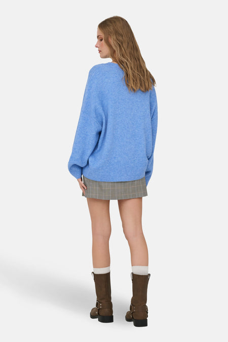 Pull col O bleu - JDY