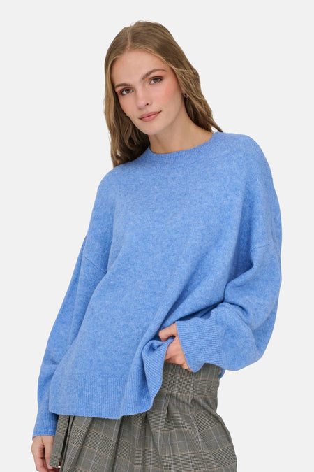 Pull col O bleu - JDY