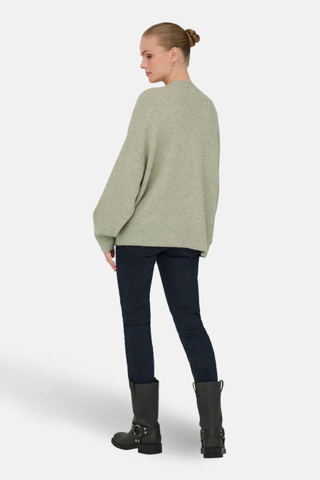 Pull col O vert - JDY