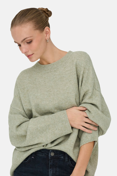 Pull col O vert - JDY