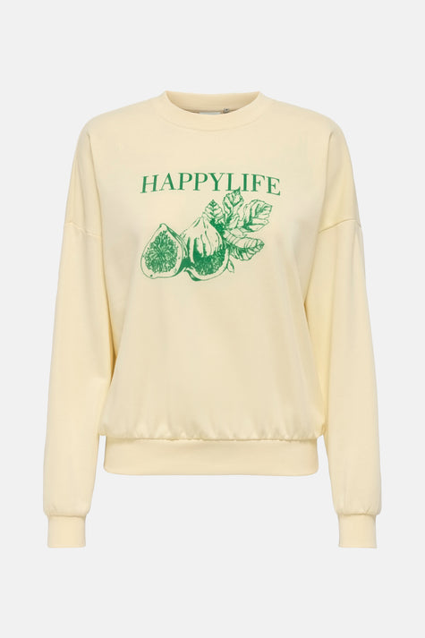 Sweater met ronde hals Ecru - ONLY®