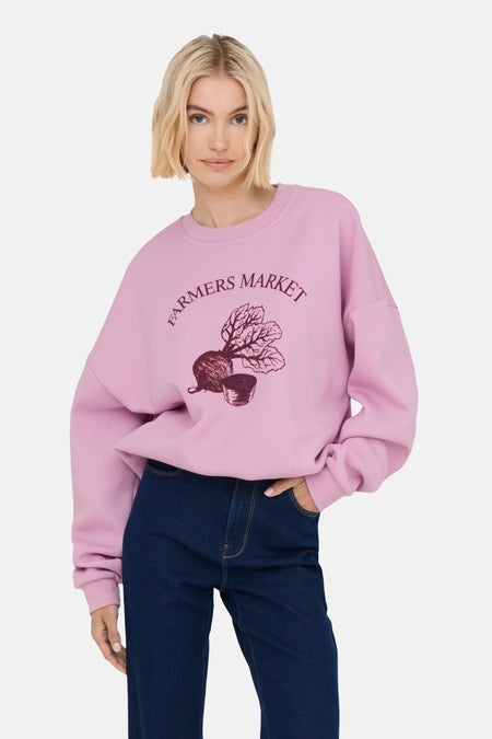 Sweater met ronde hals Roze - ONLY®