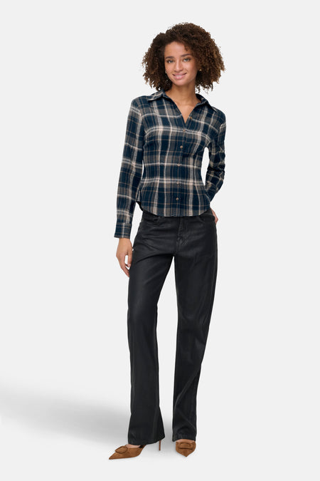 Hemd met lange mouwen - blauw