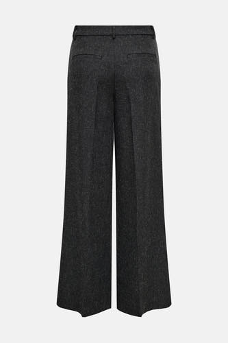 Pantalon gris de JDY, avec des jambes larges et une texture subtile.